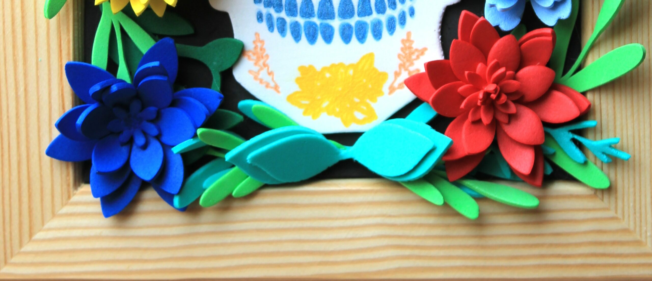 calavera mexicaine fleurie