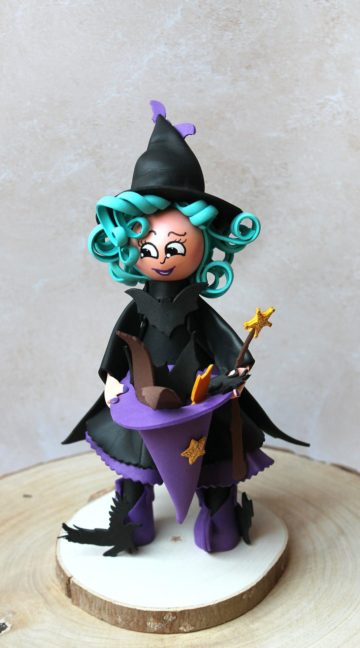 fofuchas sorcière et sa baguette magique