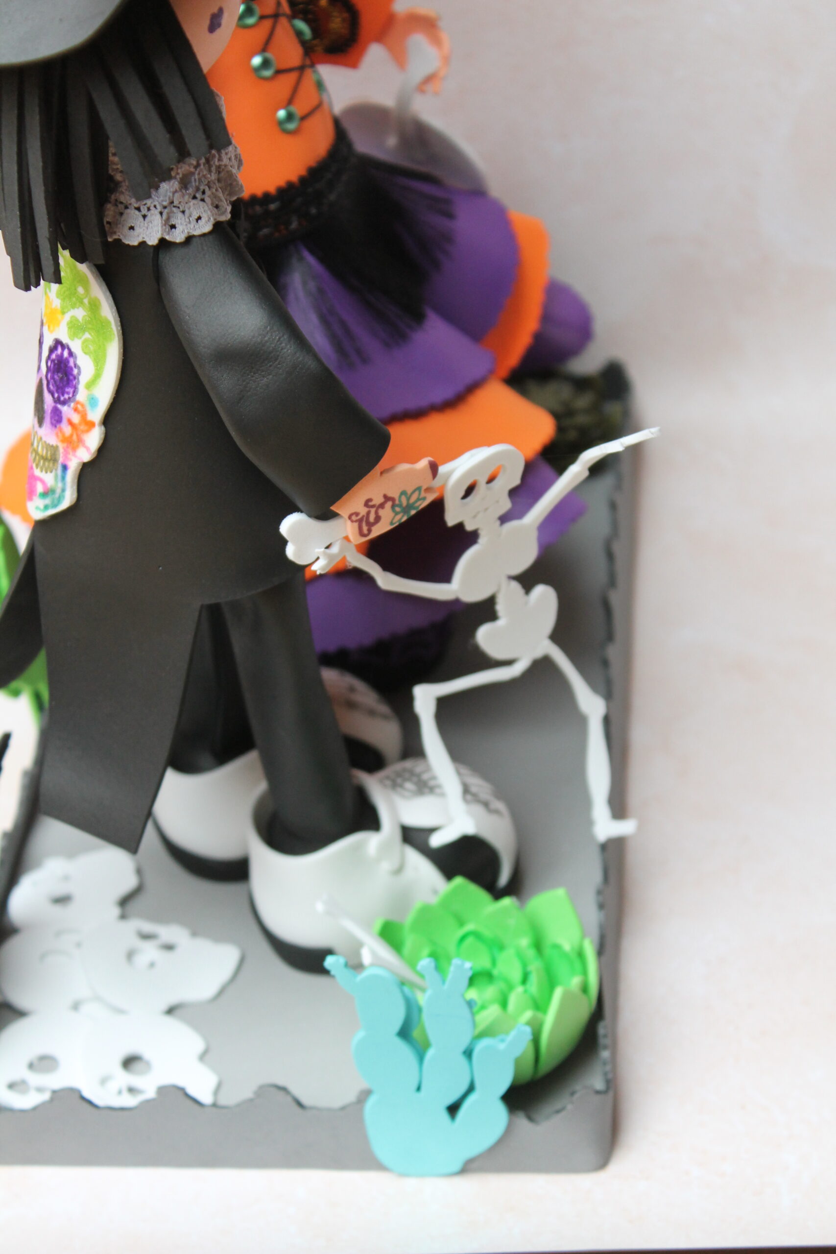 un squelette dans la main juste pour le fun